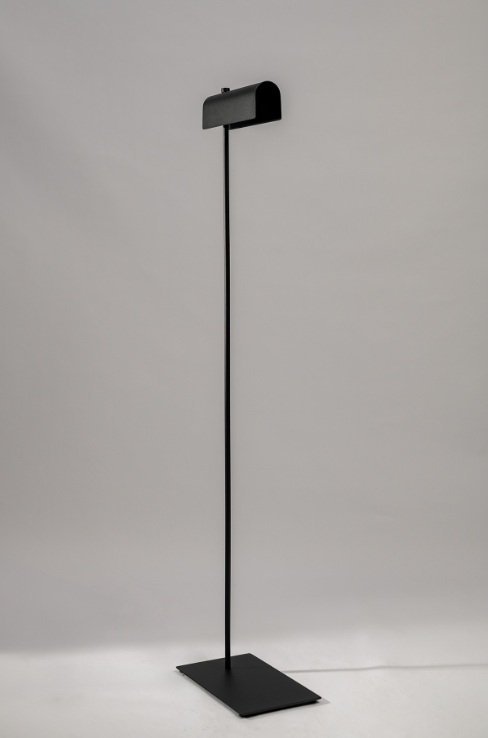 LAMPARA DE PIE ALLIE NEGRA E27